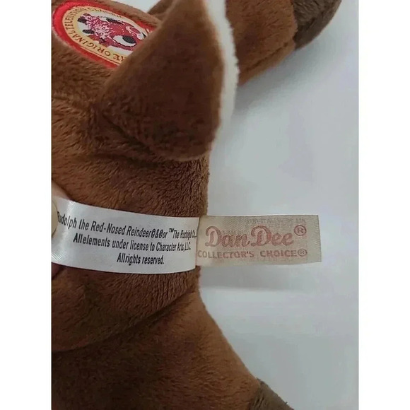 Rudolph The Red-Nosed Reindeer 12" Plush Dan Dee 50 Years and Still Glowing - Picture 6 of 6